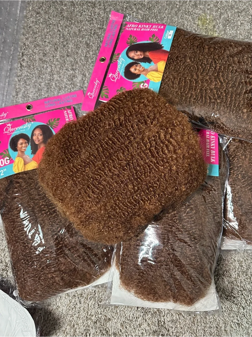 Human hair feels Afro Kinky hair for mini twist, locs and crotchet - color 30